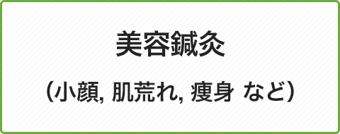 美容鍼灸（小顔, 肌荒れ, 痩身 など）
